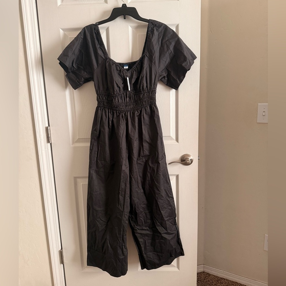 Black Short Sleeve Jumpsuit from old navy